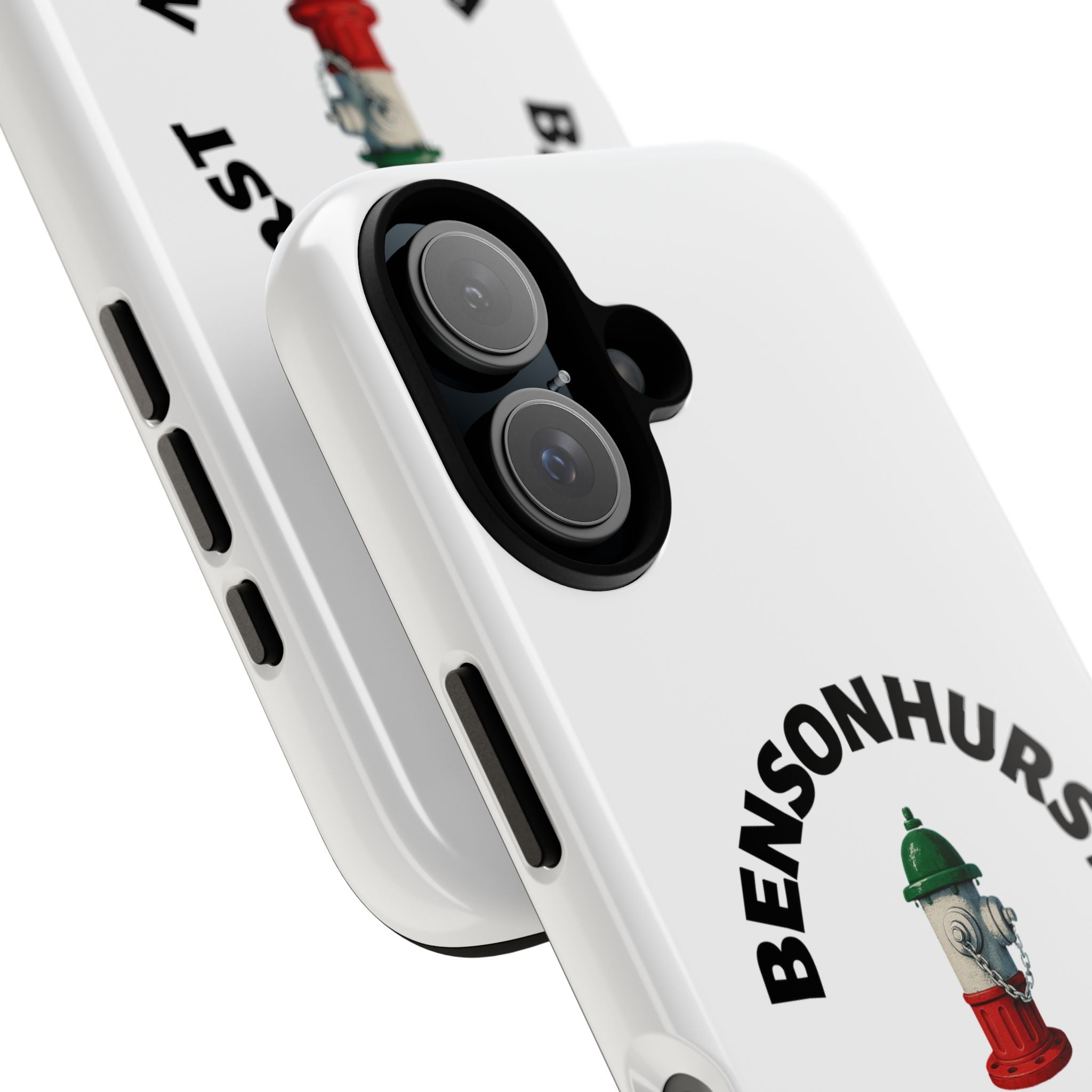 Bensonhurst Brooklyn White Phone Case, Urban Style Phone Cover, Tough Smartphone Case, Gift for Italian Heritage, Fun Streetwear Accessories