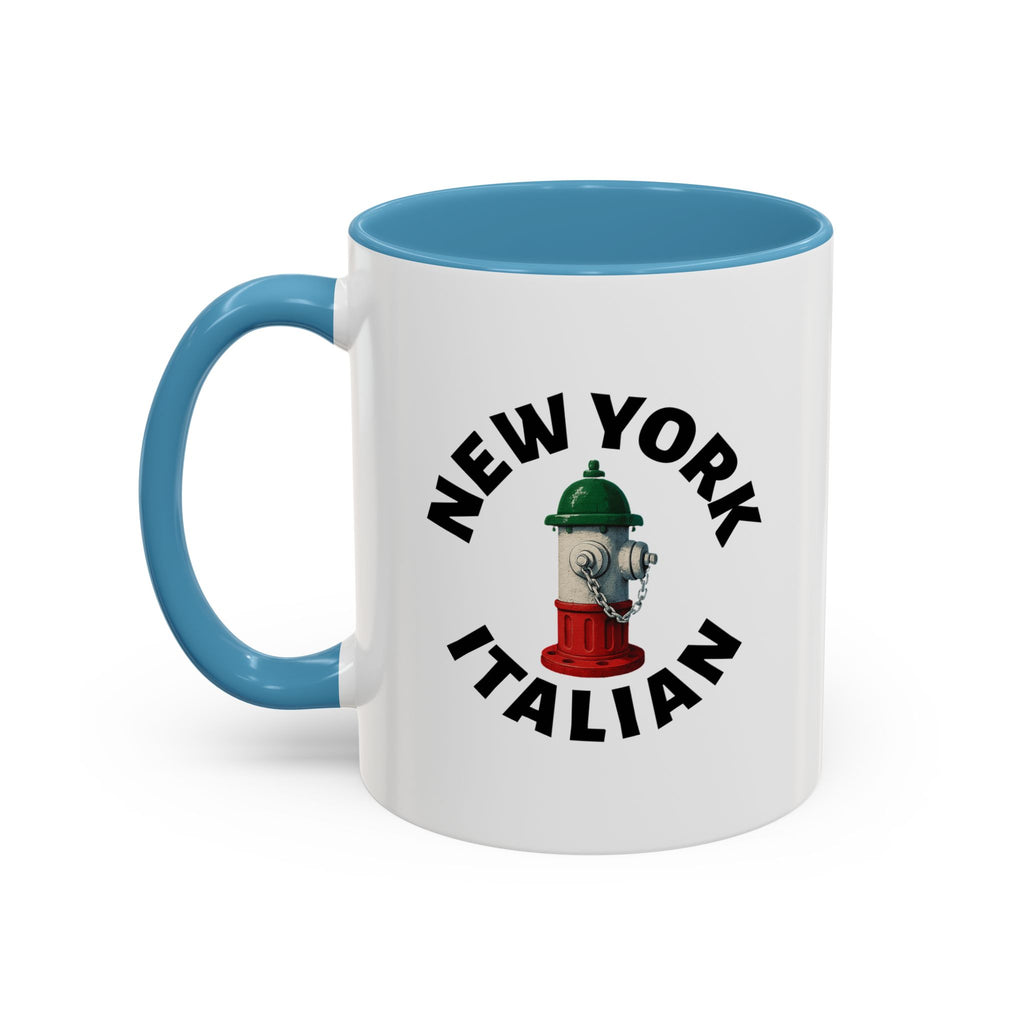 New York Coffee Mug with Fire Hydrant Design, Unique Gift for Italians, Fun Kitchen Decor