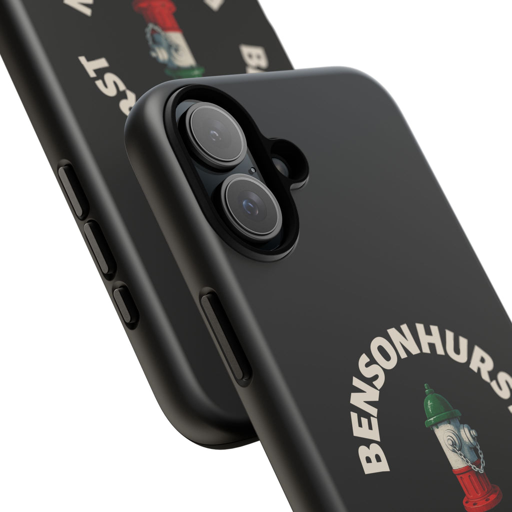 Bensonhurst Brooklyn Black Phone Case, Tough Cases for iPhone, Gift for Italians, Stylish Phone Cover, Unique Phone Accessory