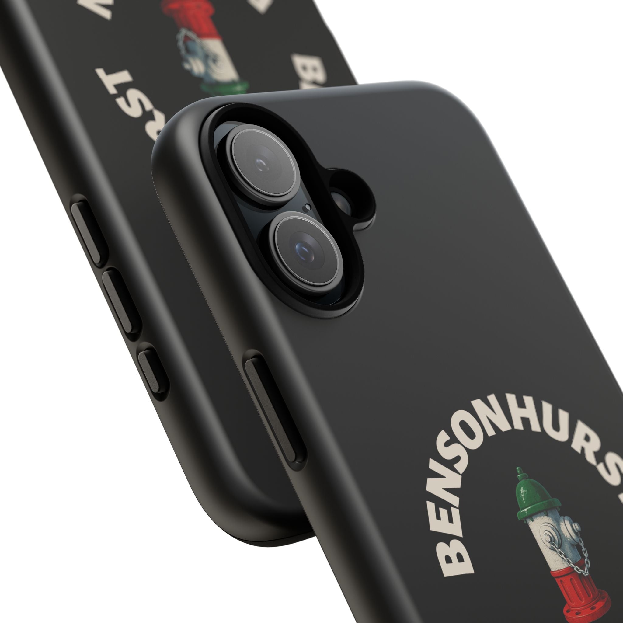 Bensonhurst Brooklyn Black Phone Case, Tough Cases for iPhone, Gift for Italians, Stylish Phone Cover, Unique Phone Accessory