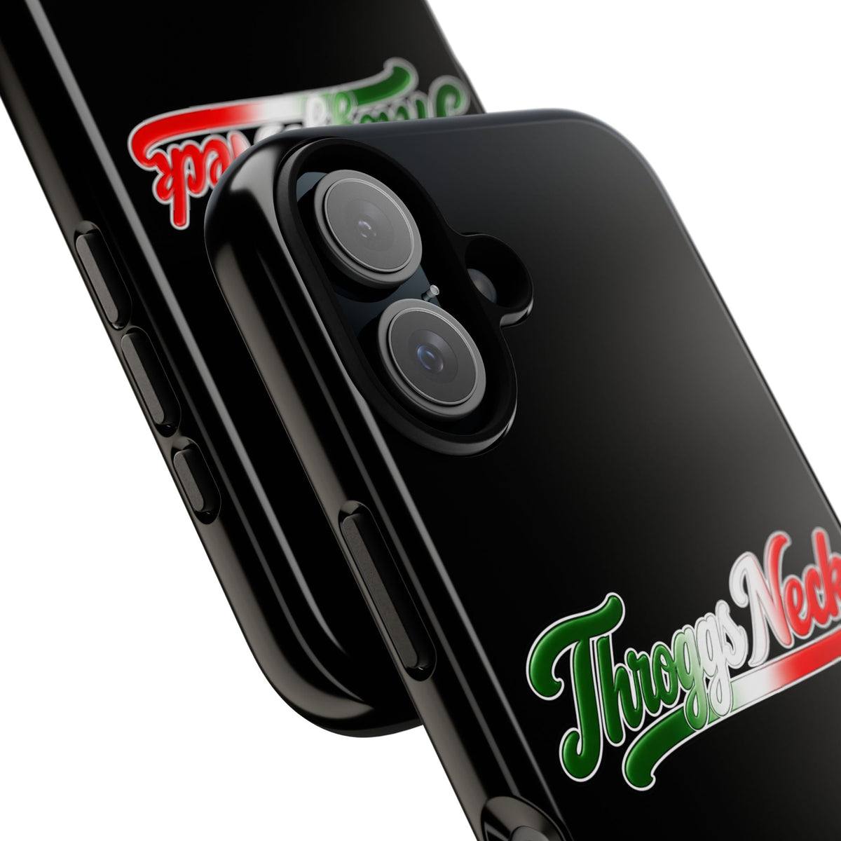 Throggs Neck Black Phone Case, Tough Cases for iPhone, Gift for Italians, Stylish Phone Cover, Unique Phone Accessory