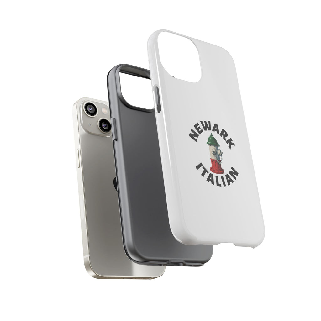 Newark Italian White Phone Case, Urban Style Phone Cover, Tough Smartphone Case, Gift for Italian Heritage, Fun Streetwear Accessories