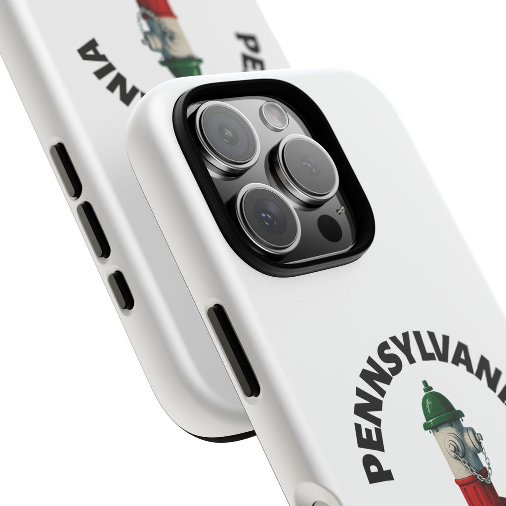 Pennsylvania Italian White Phone Case, Urban Style Phone Cover, Tough Smartphone Case, Gift for Italian Heritage, Fun Streetwear Accessories