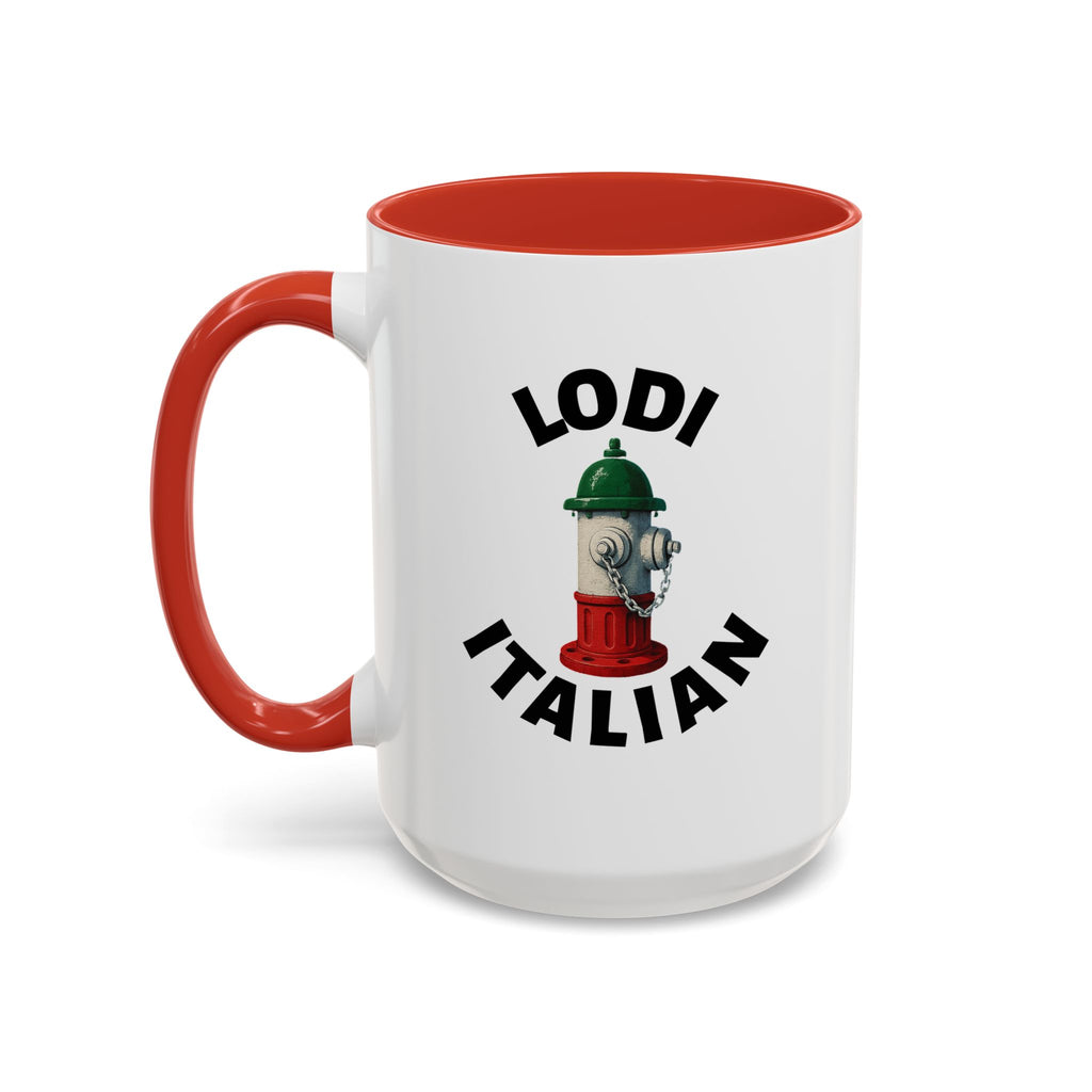 Lodi Coffee Mug with Fire Hydrant Design, Unique Gift for Italians, Fun Kitchen Decor