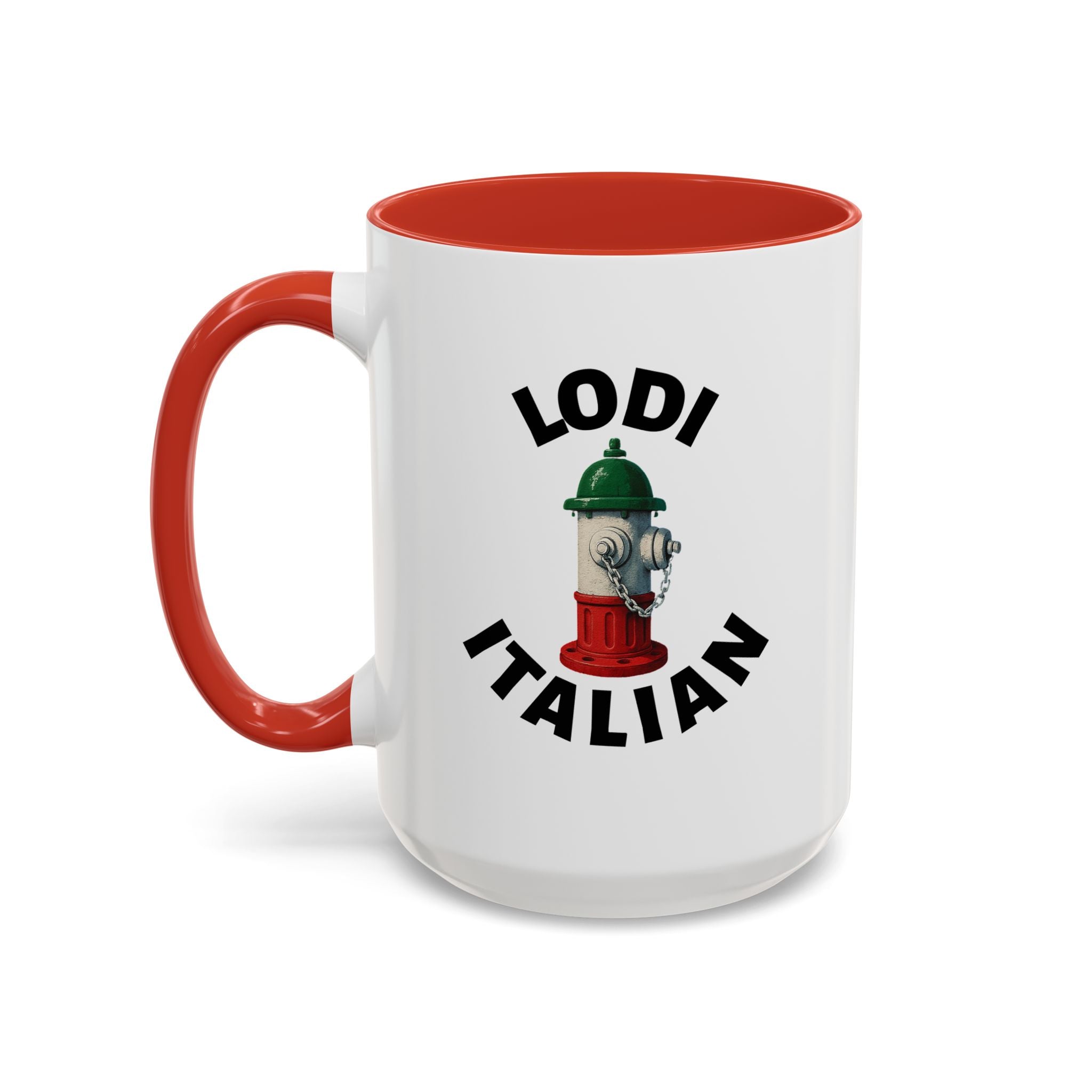 Lodi Coffee Mug with Fire Hydrant Design, Unique Gift for Italians, Fun Kitchen Decor