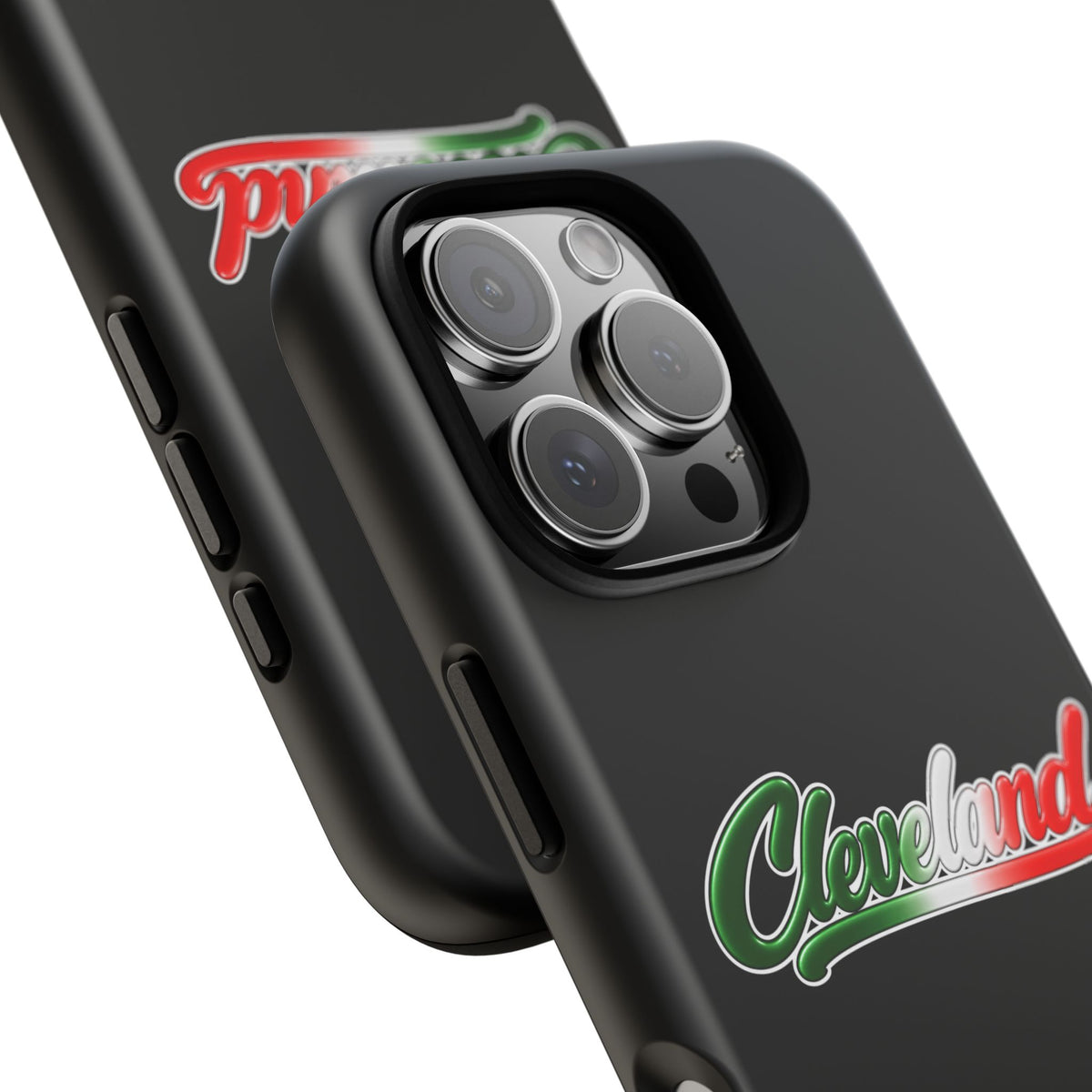 Cleveland Black Phone Case, Tough Cases for iPhone, Gift for Italians, Stylish Phone Cover, Unique Phone Accessory