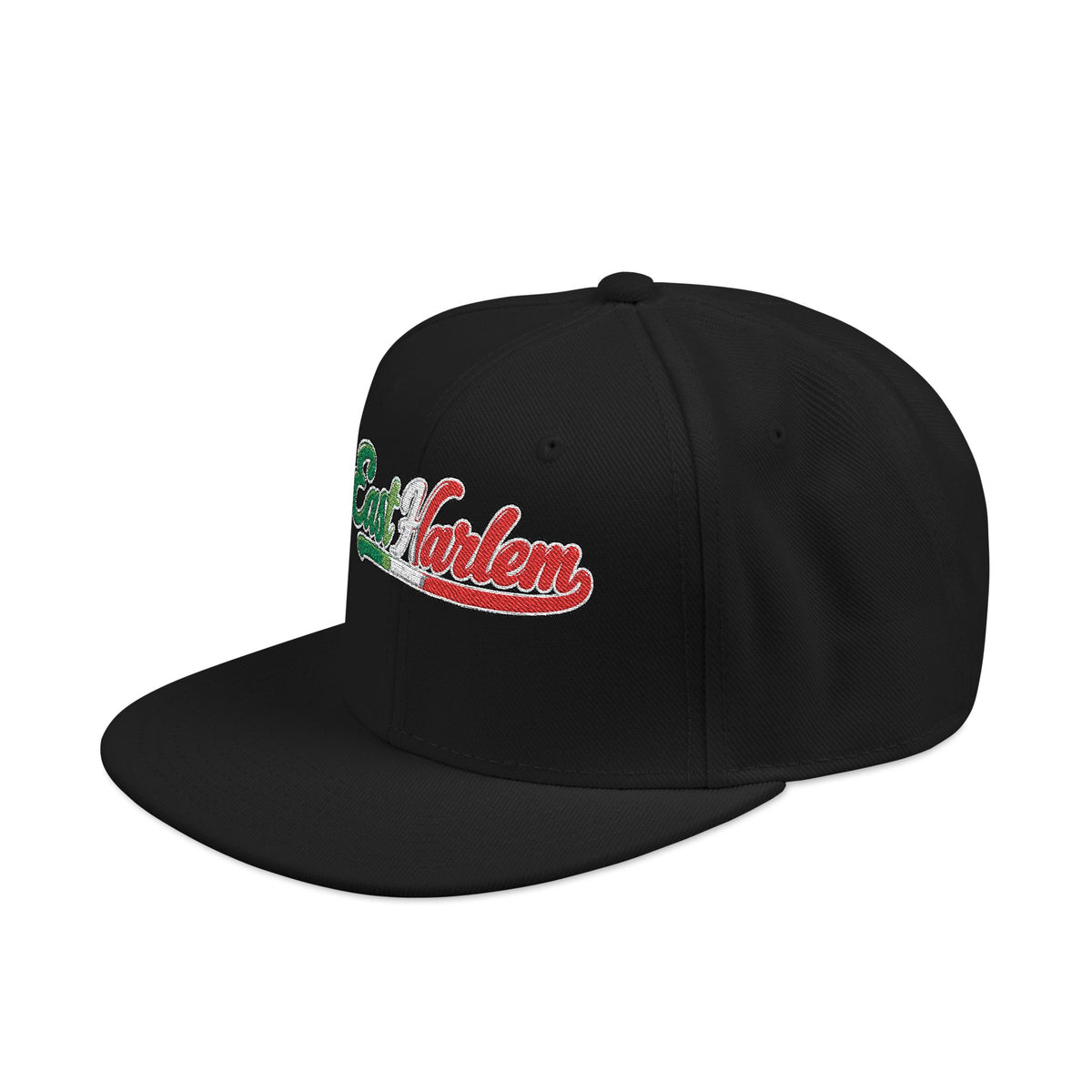 East Harlem Italian Embroidered Snapback Hat | Street Sign Patch Cap