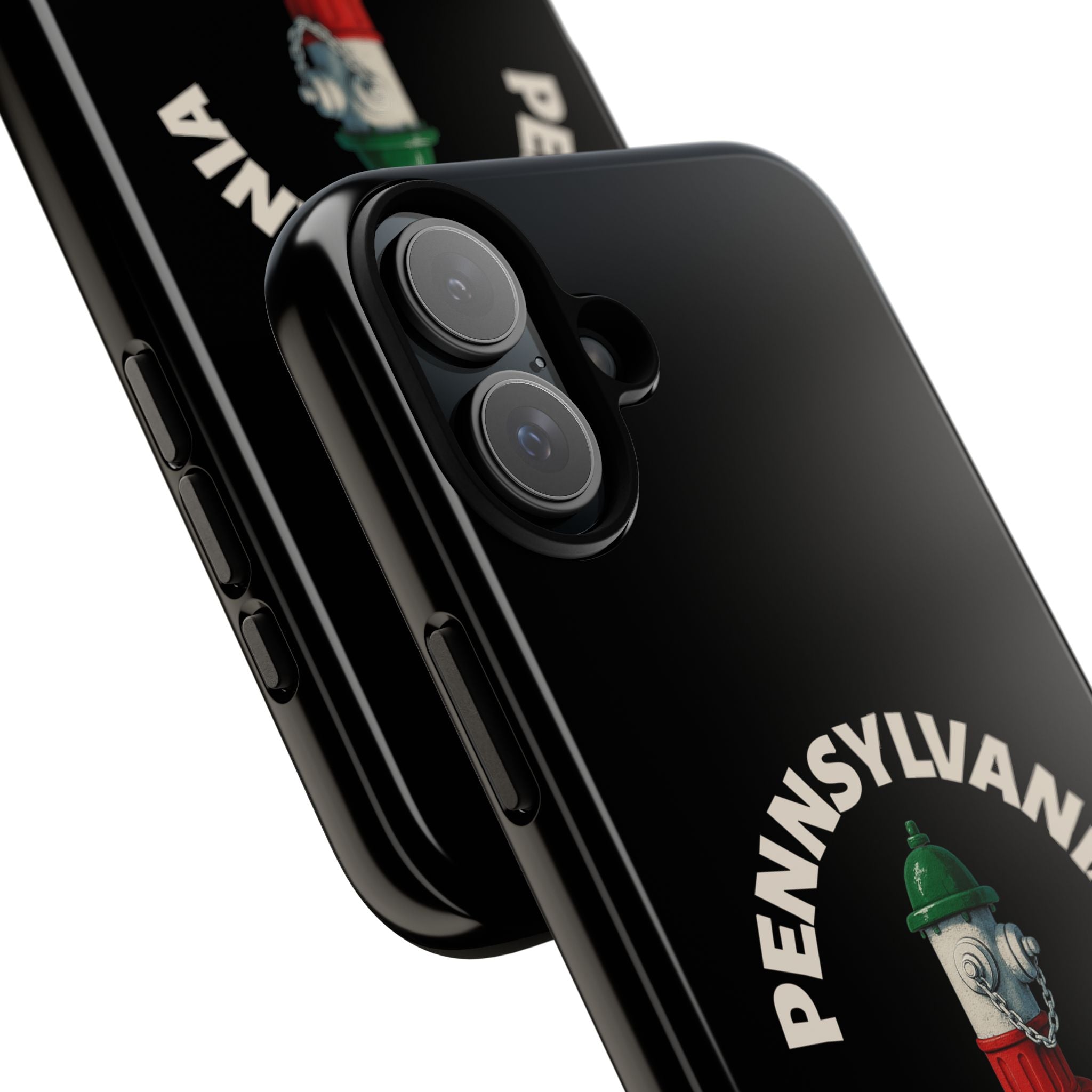 Pennsylvania Italian Black Phone Case, Tough Cases for iPhone, Gift for Italians, Stylish Phone Cover, Unique Phone Accessory
