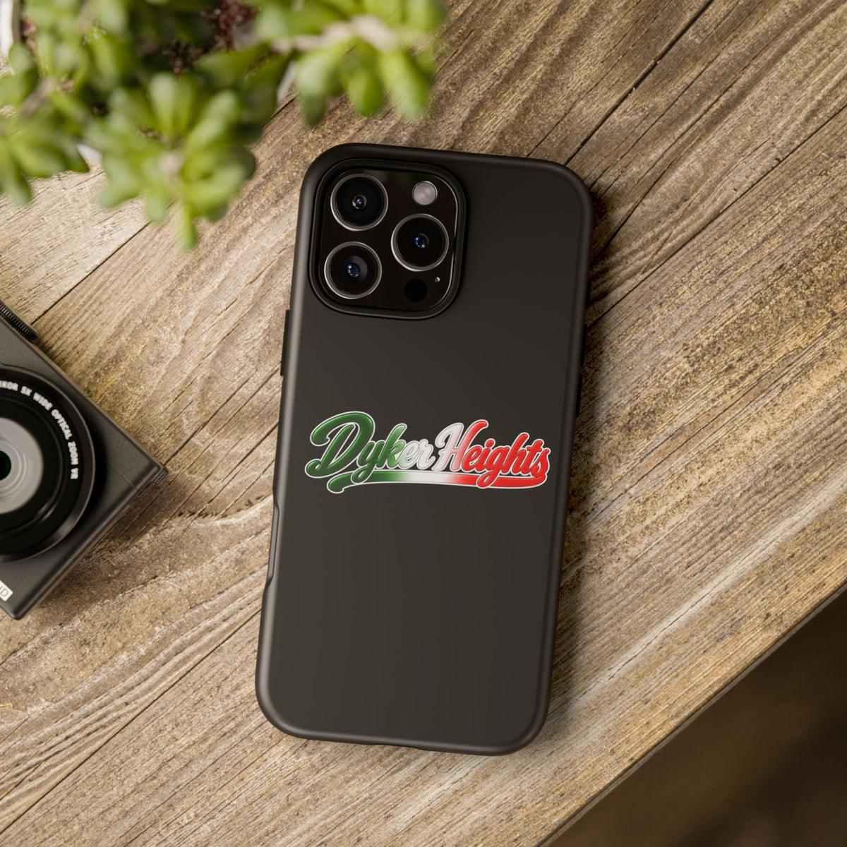 Dyker Heights Black Phone Case, Tough Cases for iPhone, Gift for Italians, Stylish Phone Cover, Unique Phone Accessory