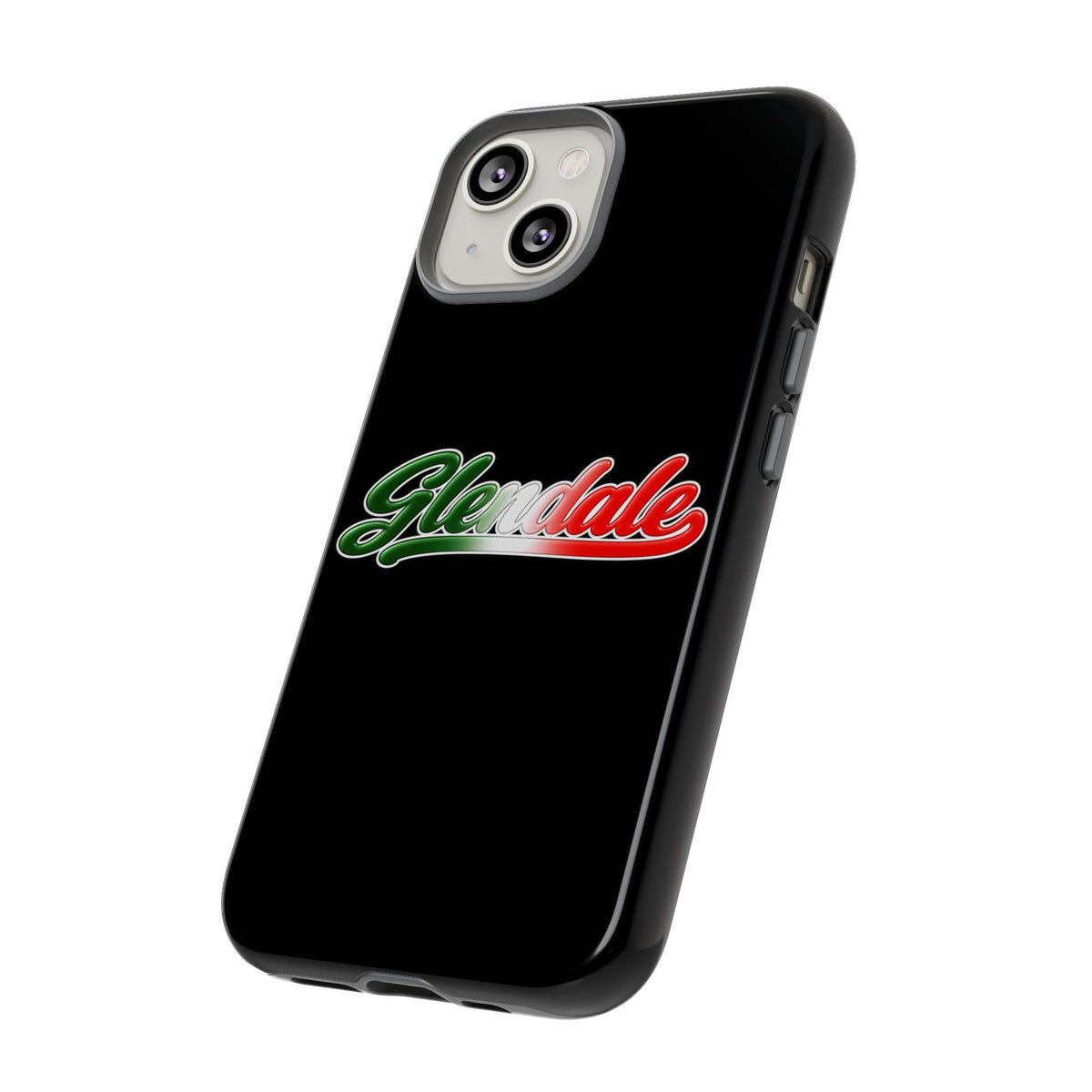 Glendale Black Phone Case, Tough Cases for iPhone, Gift for Italians, Stylish Phone Cover, Unique Phone Accessory