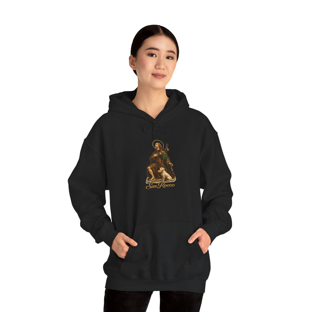 Saint Rocco Hoodie — Italian Flag Script Pullover
