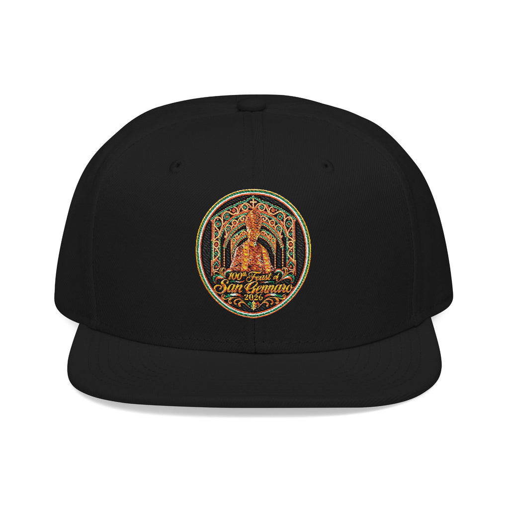 100th Feast of Saint Gennaro Italian Embroidered Snapback Hat | Street Sign Patch Cap