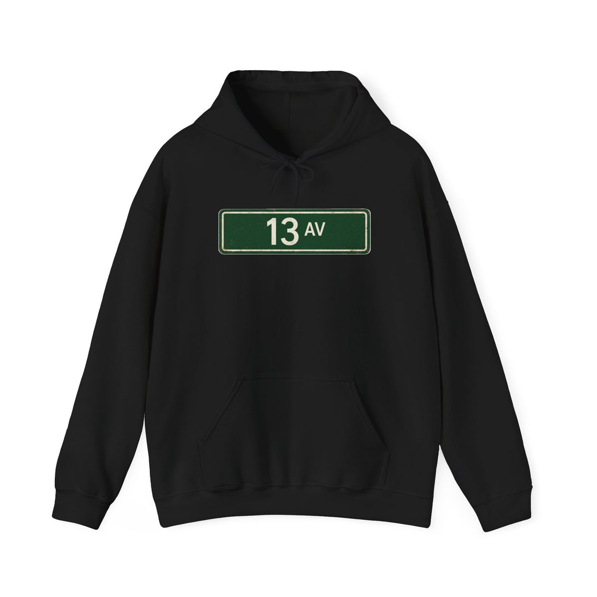 13 AV Hoodie — Italian Flag Script Pullover