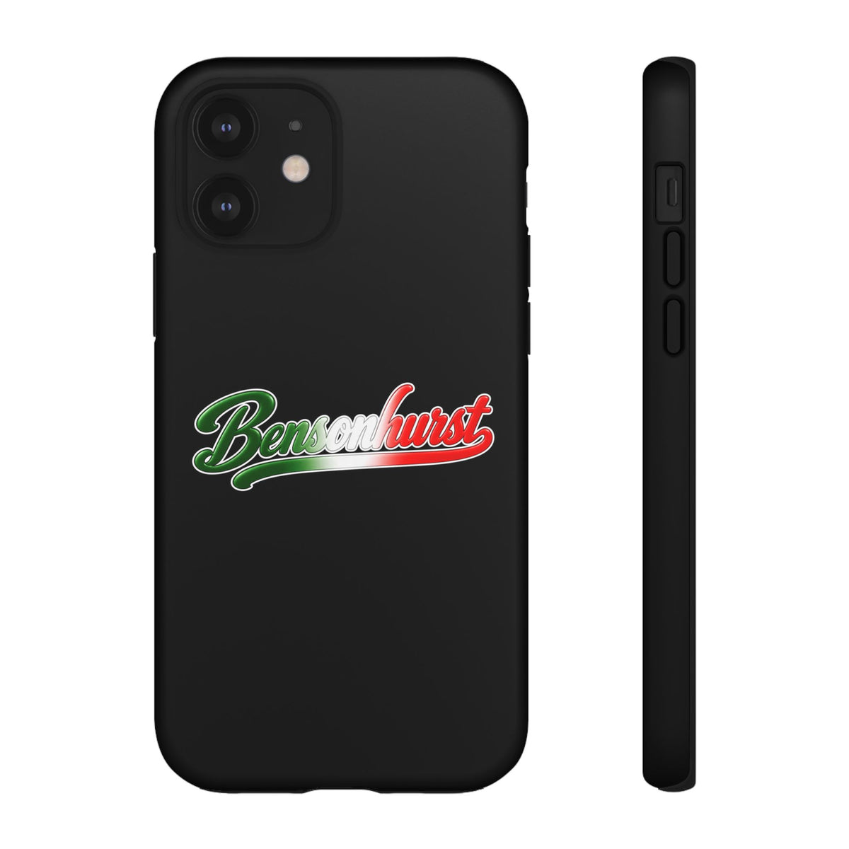 Bensonhurst Black Phone Case, Tough Cases for iPhone, Gift for Italians, Stylish Phone Cover, Unique Phone Accessory