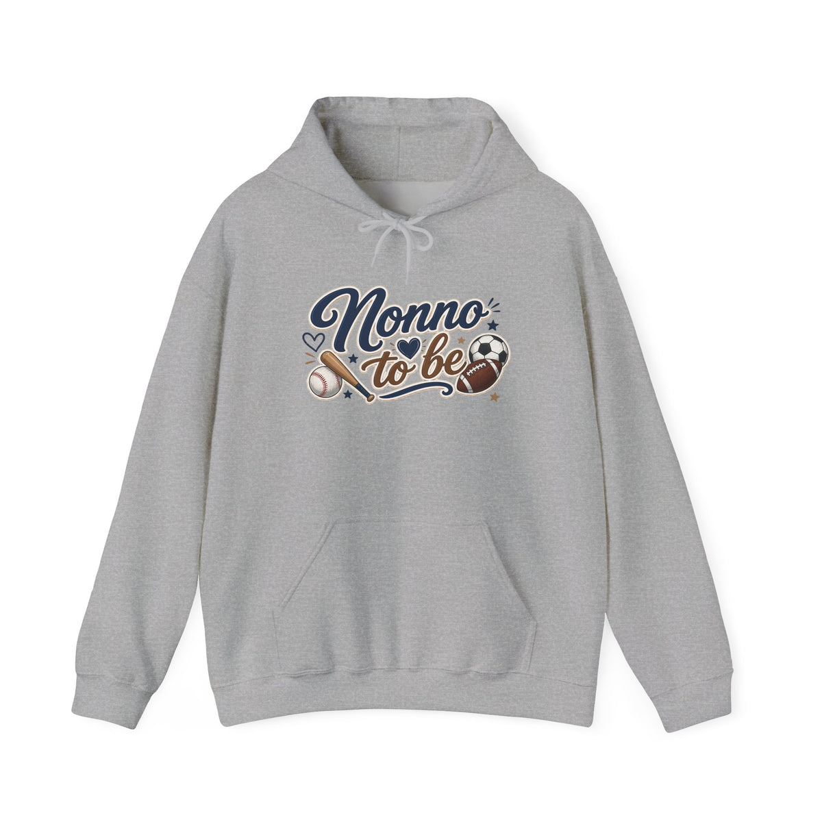 Nonno to be Hoodie — Italian Flag Script Pullover