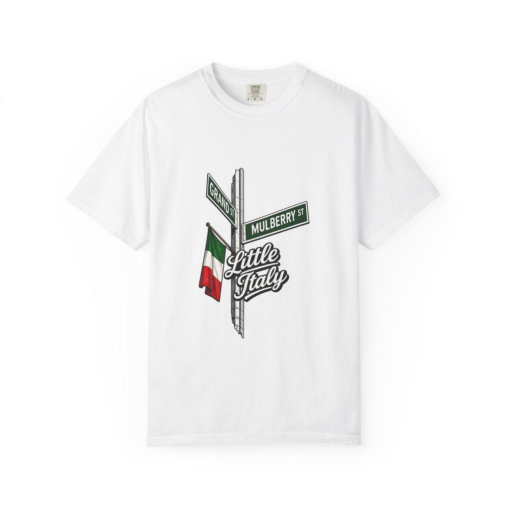 Little Italy with Italian Flag Tee | Street Style, Unisex Fashion, Comfortable Casual Wear