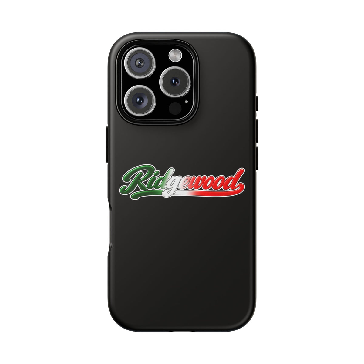 Ridgewood Black Phone Case, Tough Cases for iPhone, Gift for Italians, Stylish Phone Cover, Unique Phone Accessory