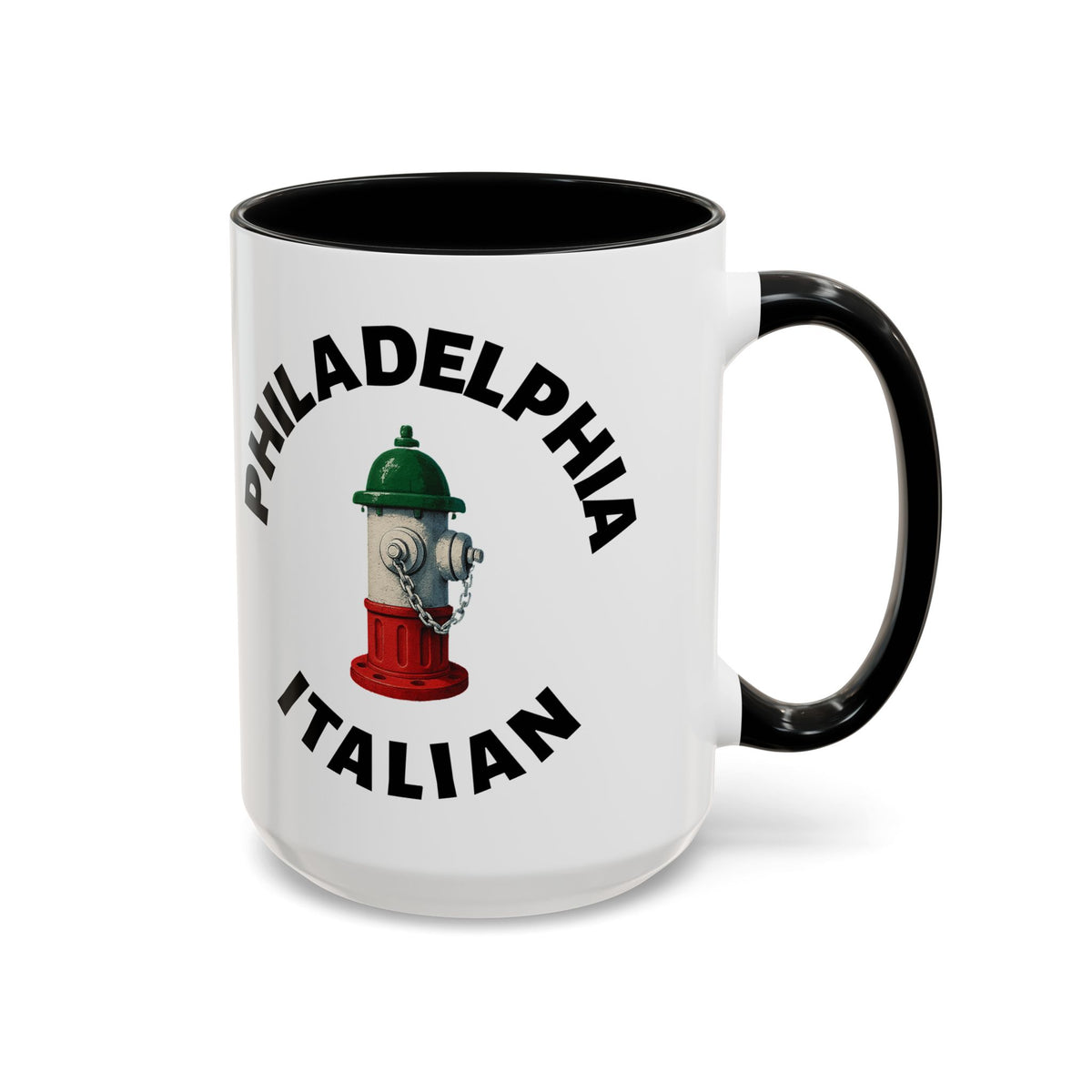 Philadelphia Coffee Mug with Fire Hydrant Design, Unique Gift for Italians, Fun Kitchen Decor