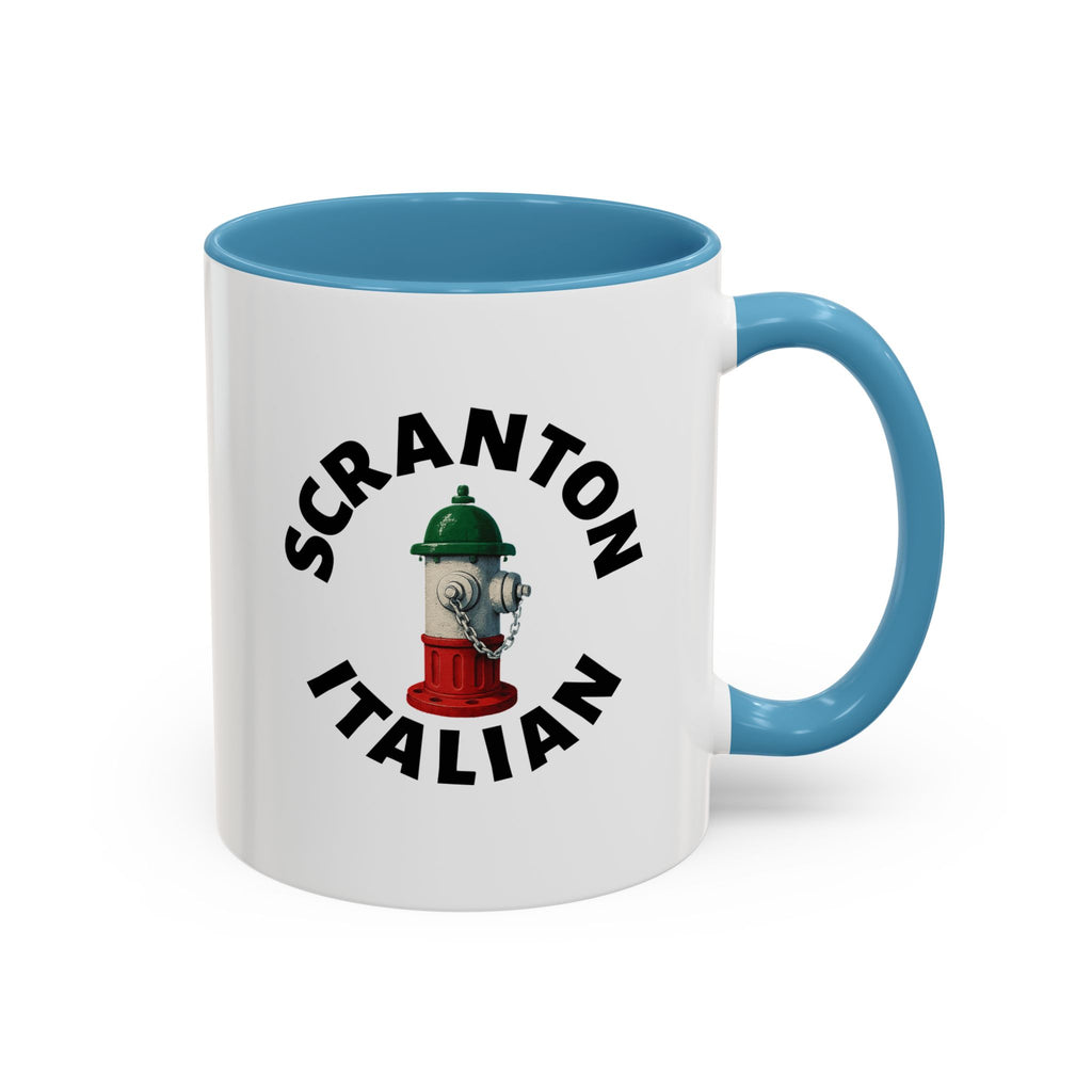 Scranton Coffee Mug with Fire Hydrant Design, Unique Gift for Italians, Fun Kitchen Decor
