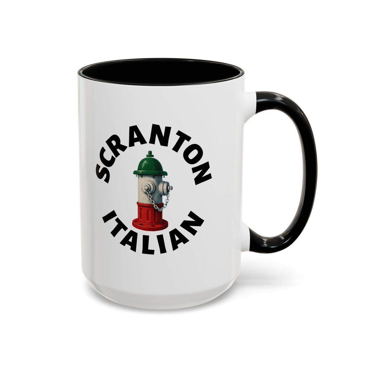 Scranton Coffee Mug with Fire Hydrant Design, Unique Gift for Italians, Fun Kitchen Decor