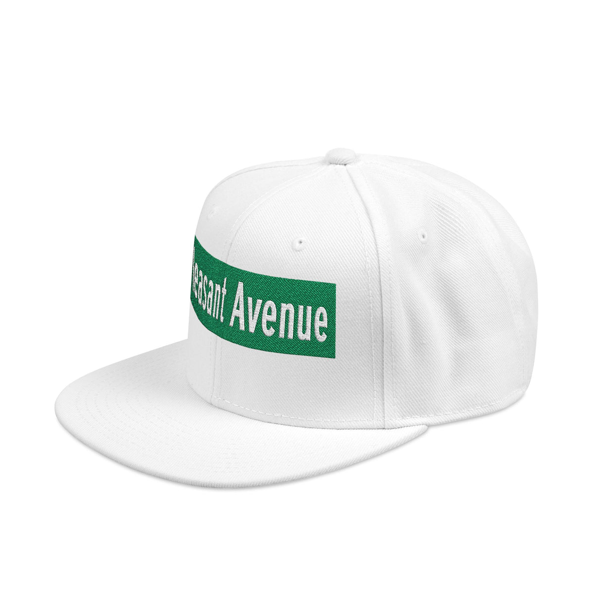 Pleasant Avenue Italian Embroidered Snapback Hat | Street Sign Patch Cap