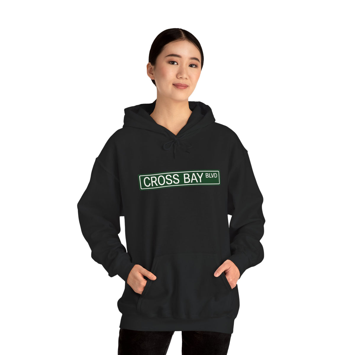 Cross Bay BLVD Hoodie — Italian Flag Script Pullover