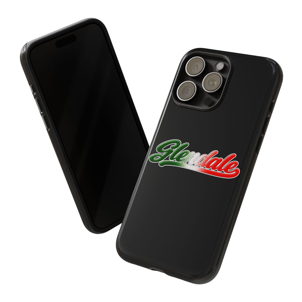Glendale Black Phone Case, Tough Cases for iPhone, Gift for Italians, Stylish Phone Cover, Unique Phone Accessory