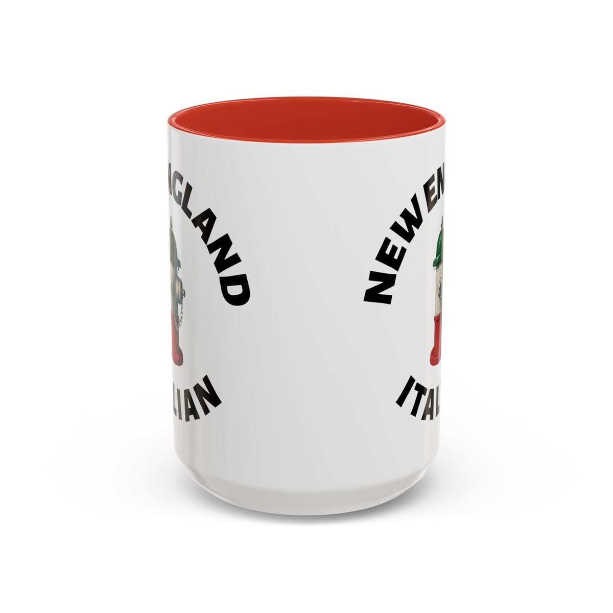New England Coffee Mug with Fire Hydrant Design, Unique Gift for Italians, Fun Kitchen Decor