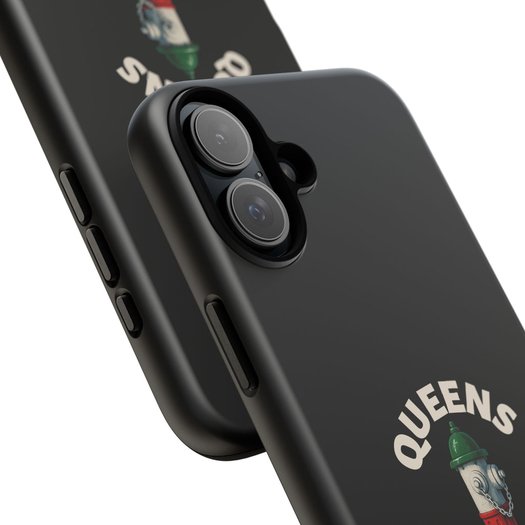 Queens Italian Black Phone Case, Tough Cases for iPhone, Gift for Italians, Stylish Phone Cover, Unique Phone Accessory